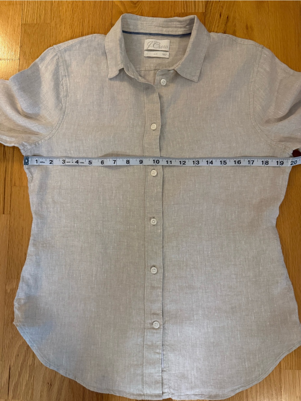 J. Crew Baird McNutt Women’s Irish Linen Slim Shirt Size 6 - Picture 9 of 11